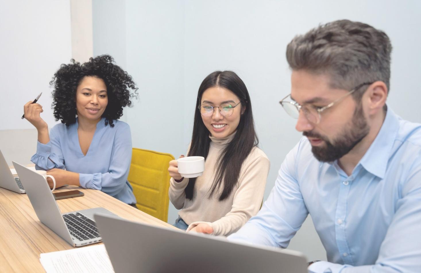 Team collaboration session reviewing budget allocation strategies